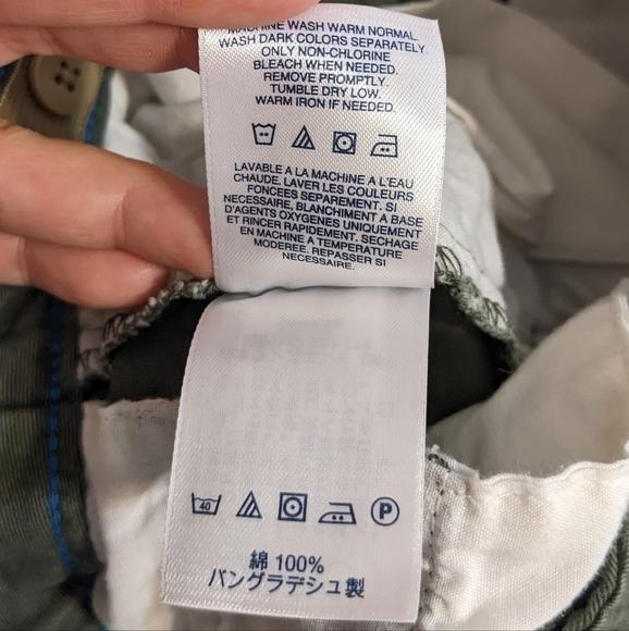 LAND'S End army green shorts with adjustable waist size 8 Short - Picture 6 of 9